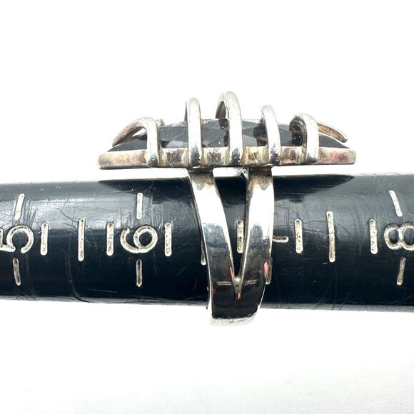 Ilaria Sterling Silver Gemstone Statement Ring Size 7 Weight 17 Grams - Picture 4 of 4